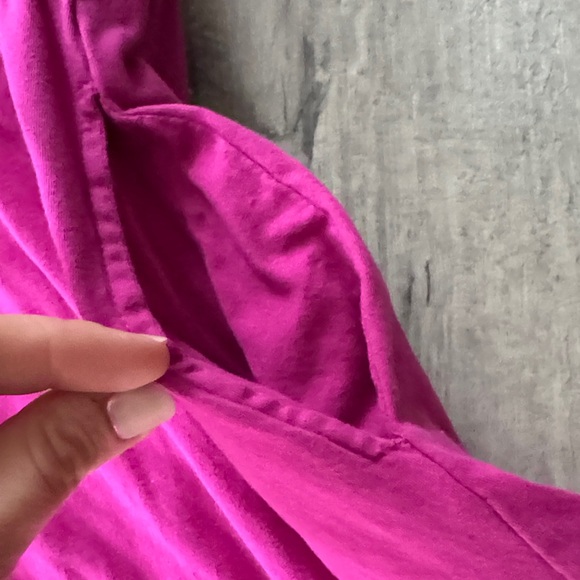 Womens Pink Ruffle Sleeve Dress time and tru size large - Picture 3 of 3